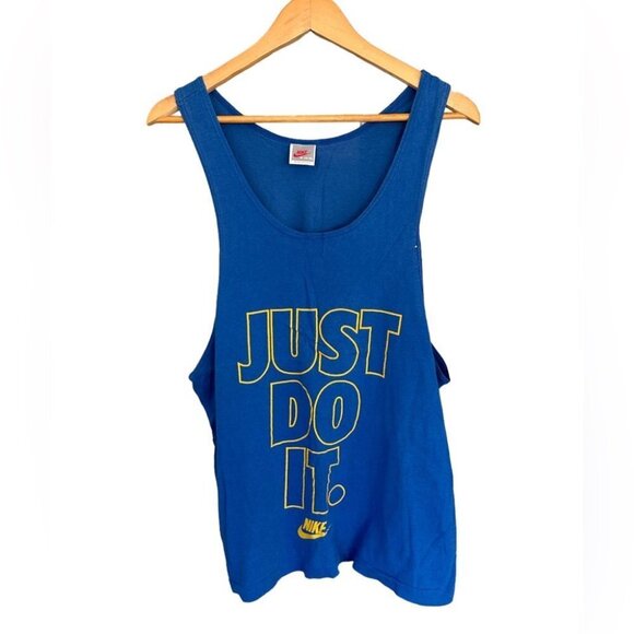 Nike Other - Nike Vintage Just Do It Blue Tank Top Made in USA - size M